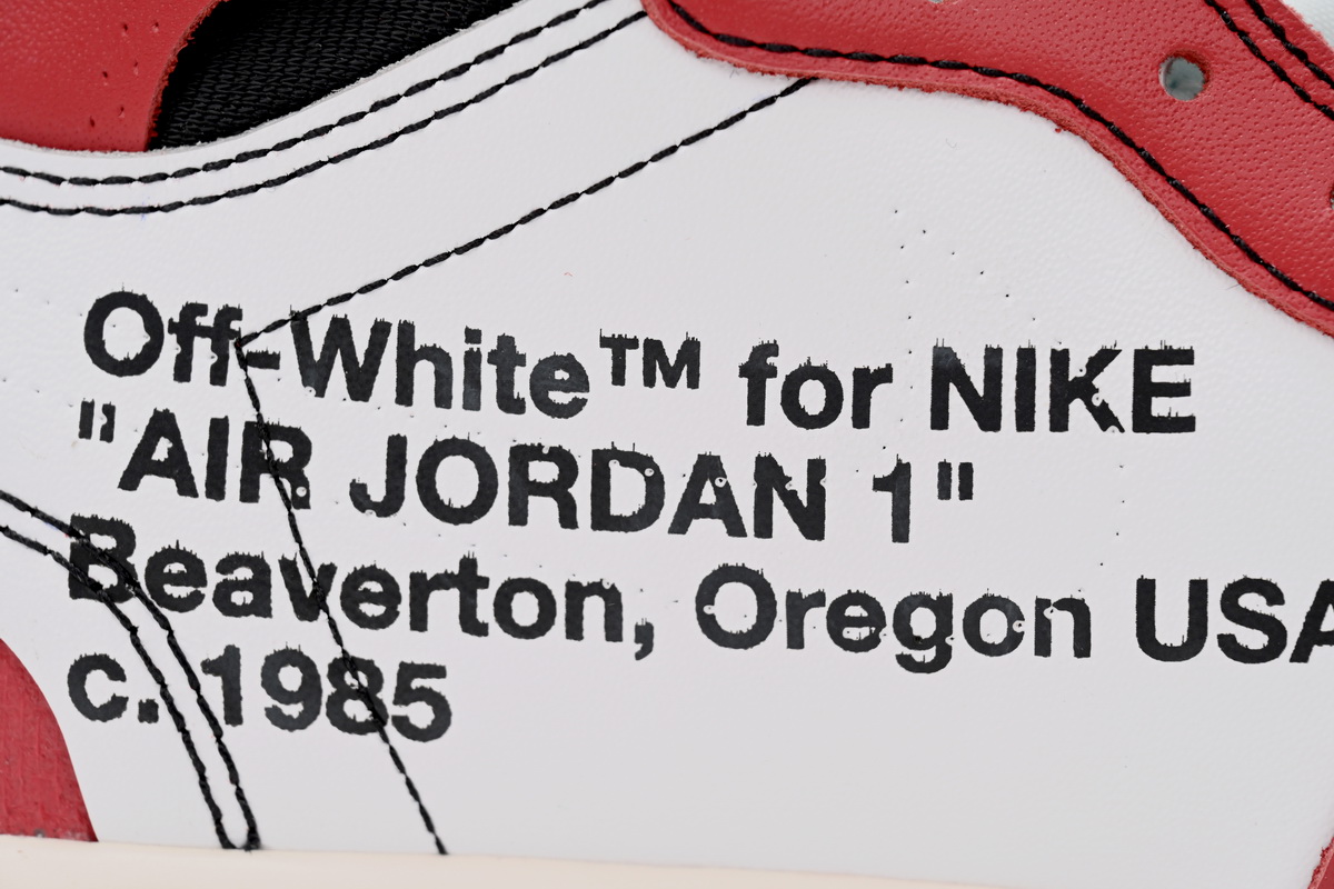 Off-White X Air Jordan 1 Retro High OG 'Chicago' AA3834-101: Iconic Collaboration In Limited Release