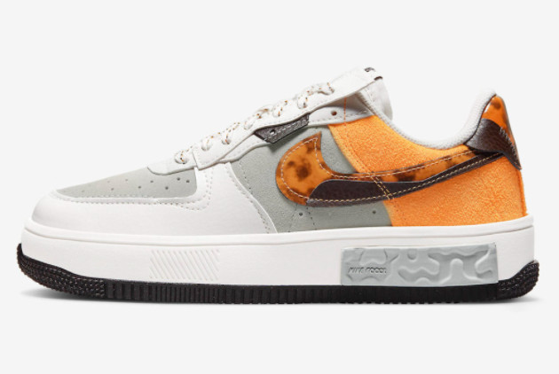 Nike Air Force 1 Fontanka Tortoise Shell Grey/Sail-Orange DR0151-001 - Stylish and Trendy Shoes for Sneaker Enthusiasts
