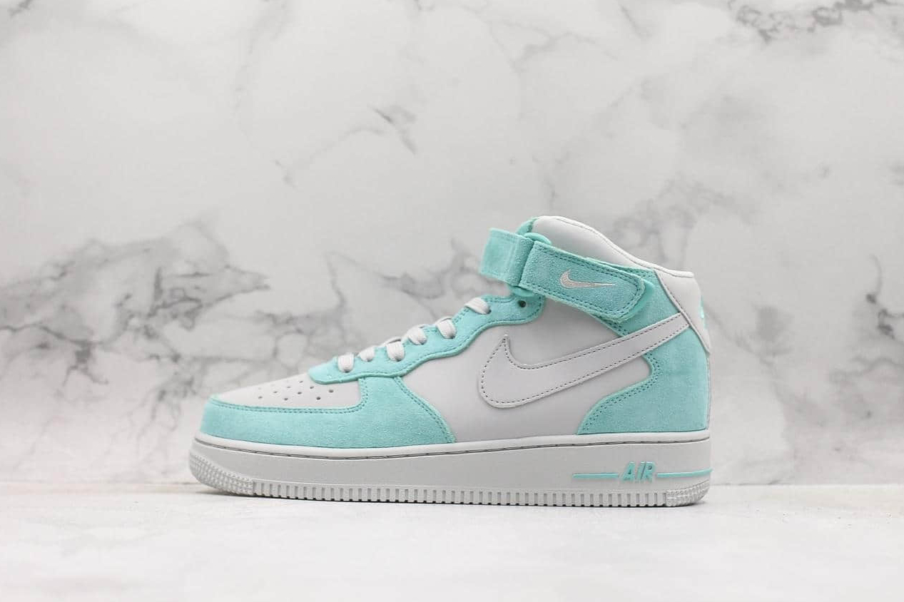 Nike Air Force 1 Mid GS Island Green Pure Platinum Unisex Shoes 596729-301 - Shop Now!