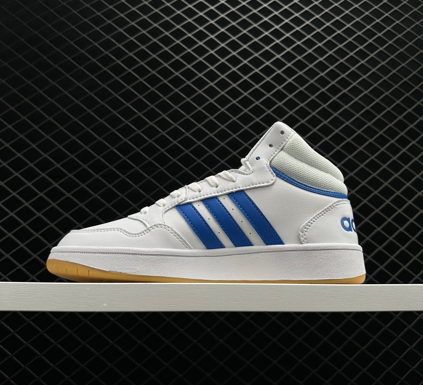 Adidas Hoops 3.0 Mid White Royal Blue GW3021 - Stylish & Sporty Footwear