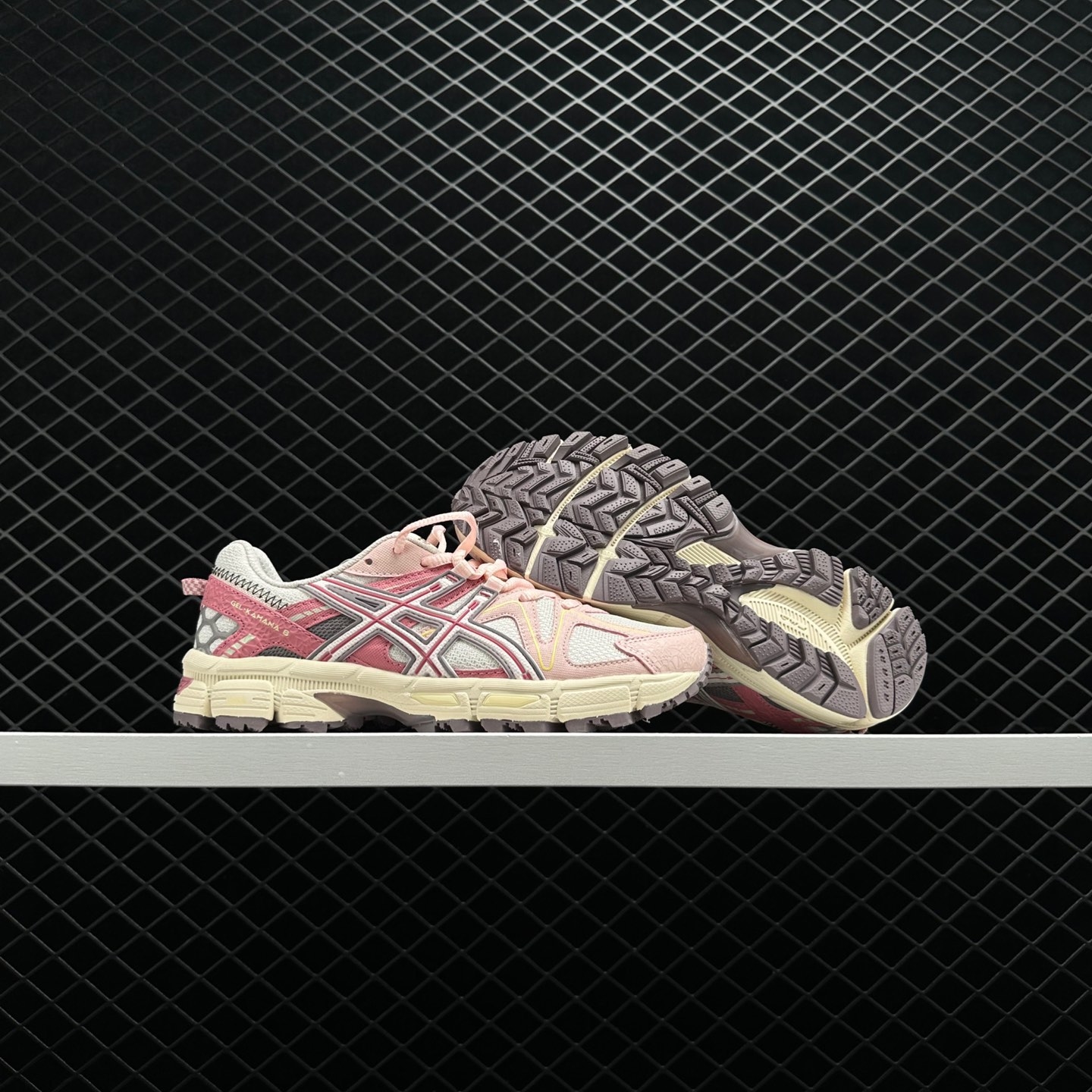 Asics Gel-Kahana 8 'White Pink' 1012A978-103 - Premium Quality Trail Running Shoes