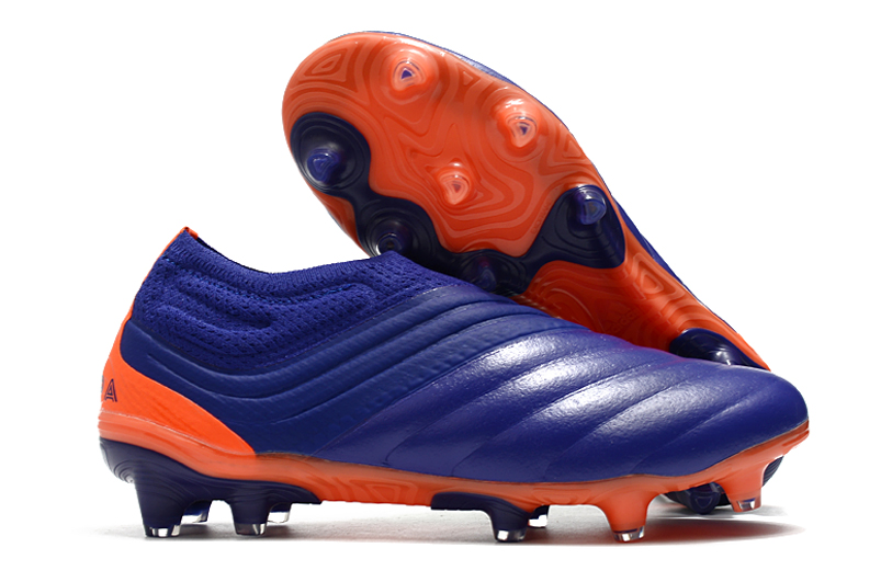 Adidas Copa 20+ FG K-Leather Soccer Cleat | Purple Green Orange