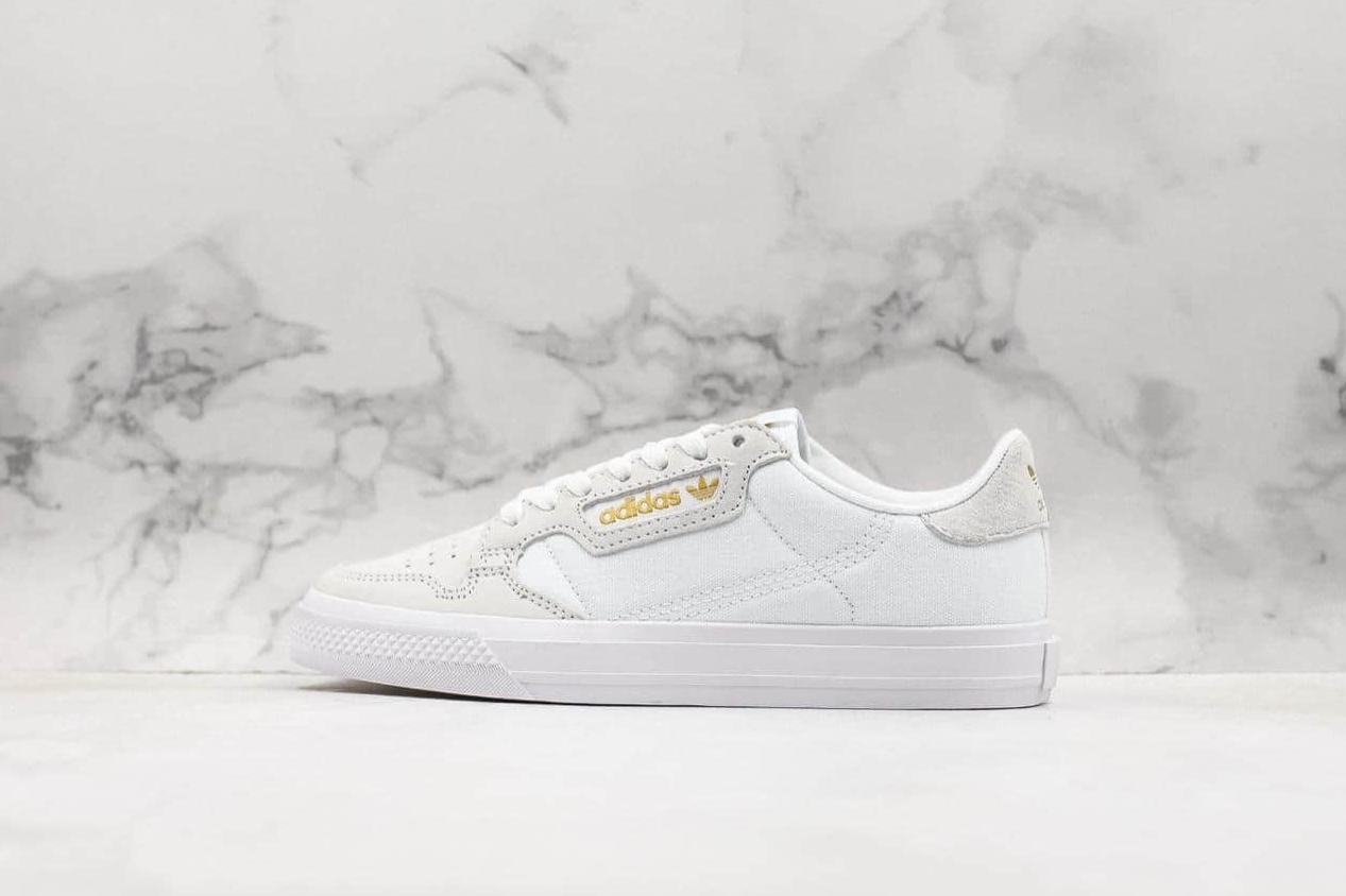 Adidas Continental Vulc White Gold - Sleek and Stylish Sneakers